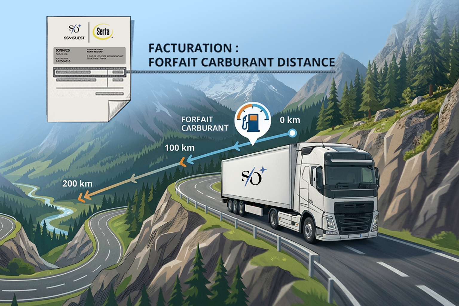 Camion de livraison Somouest